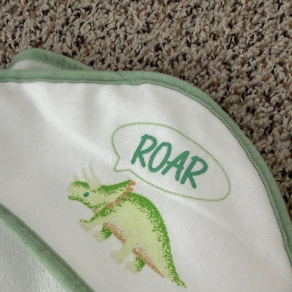 Set of three Dinosaur Baby Hooded Towels - Picture 2 of 5